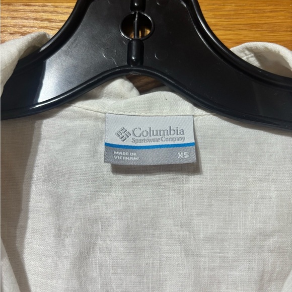 Columbia White Linen Tunic Top Women’s XS EUC - Picture 2 of 7
